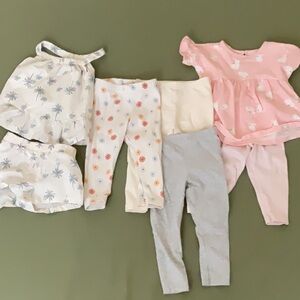 Adorable Baby Clothing Set - Pink, White, Gray